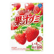 Meiji Fruit Juice Gummy Strawberry 51g