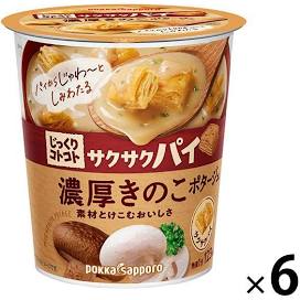 [Box Sale] Pokka Sapporo Crunchy Pie Mushroom Scented Cream Potage 31.7g (Pack of 6)