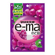 UHA  Mikakuto /  e-ma throat lozenge medium bag grape